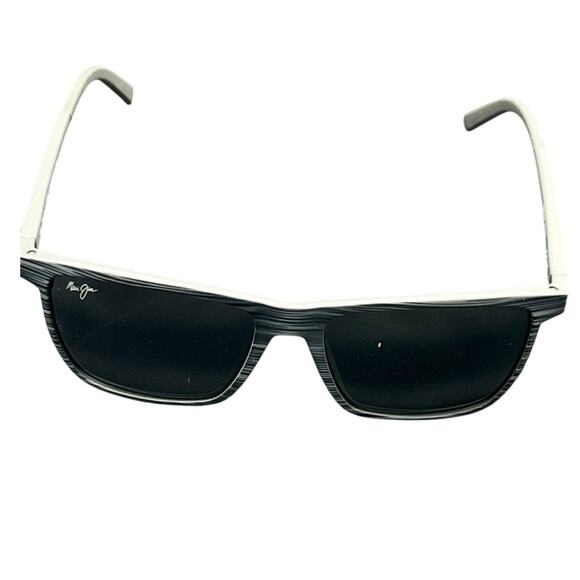 Maui Jim One Way Sunglasses Grey Stripe Frame Polarized Neutral Grey Lenses - Picture 2 of 10